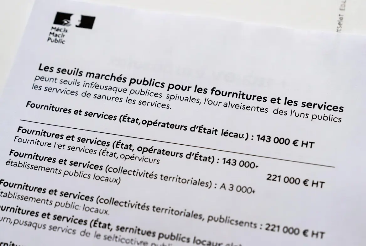 Les seuils marchés publics